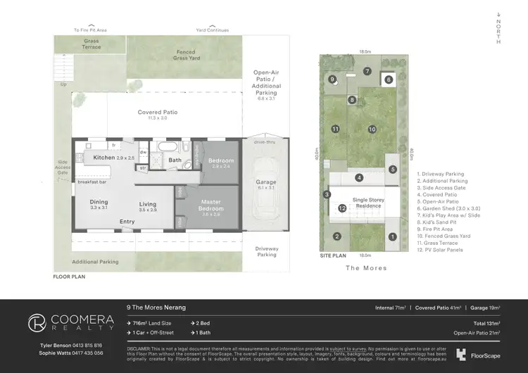 Floorplan of Homely house listing, 9 The Mores, Nerang QLD 4211