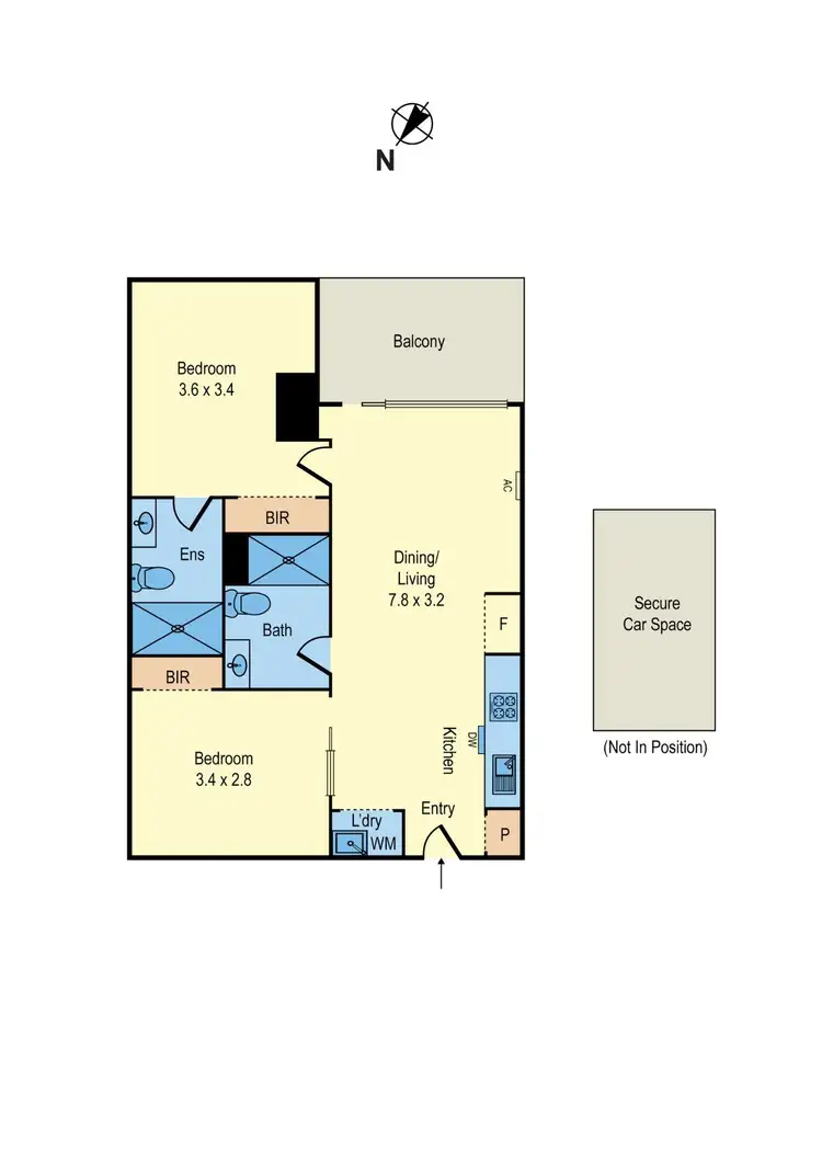 Floorplan of Homely apartment listing, 3309/120 A'Beckett Street, Melbourne VIC 3000