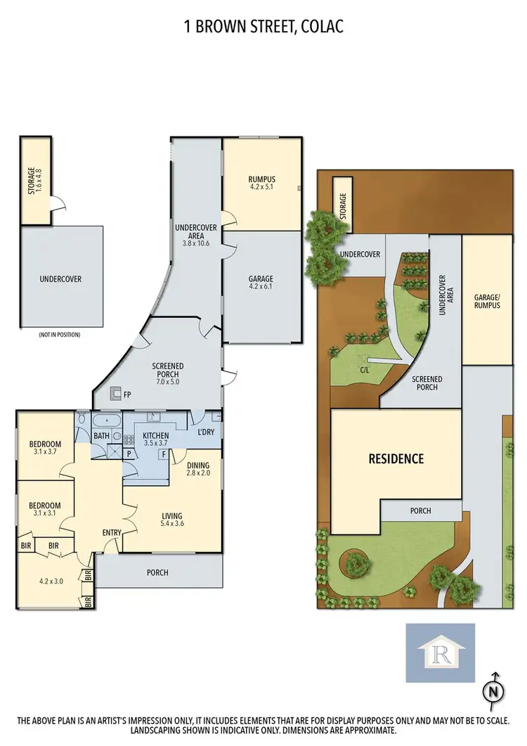 Floorplan of Homely house listing, 1 Brown Street, Colac VIC 3250