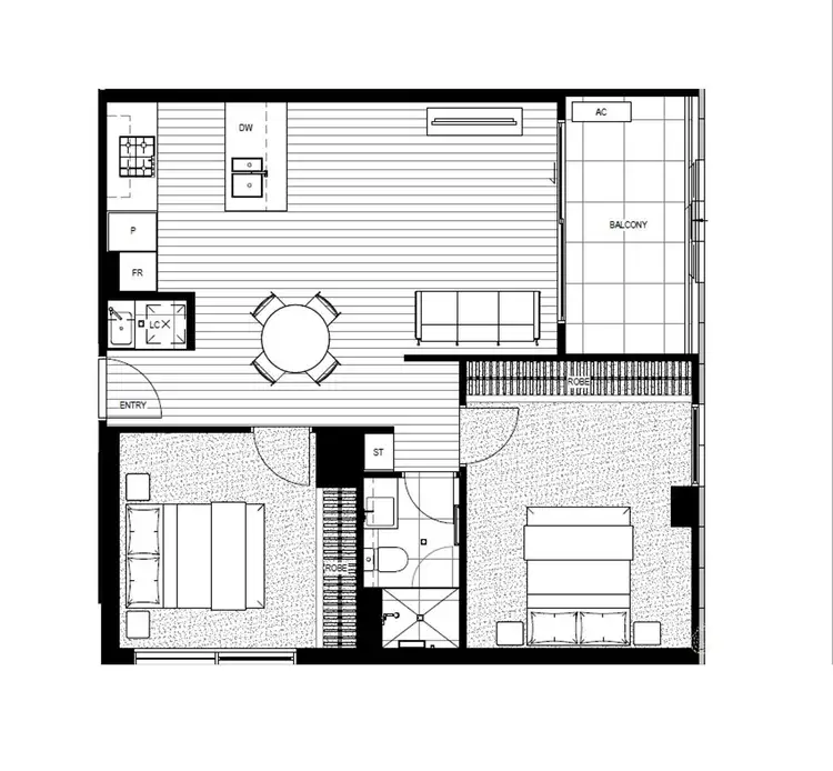 Floorplan of Homely apartment listing, 506/251 Johnston Street, Abbotsford VIC 3067