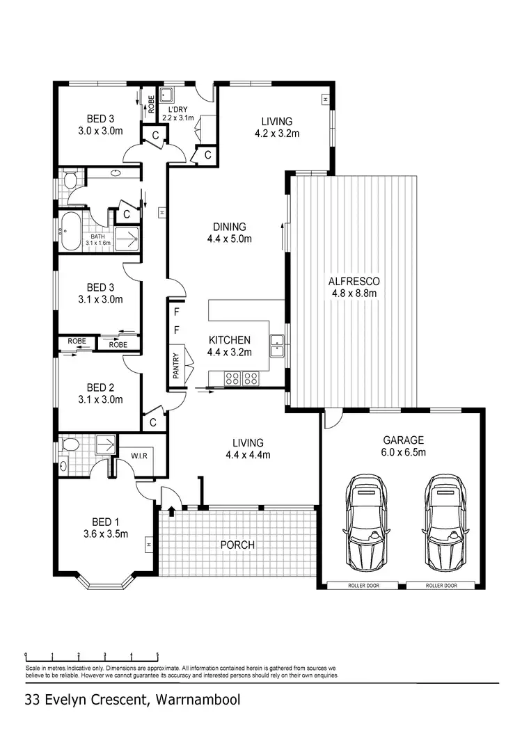 Floorplan of Homely house listing, 33 Evelyn Crescent, Warrnambool VIC 3280