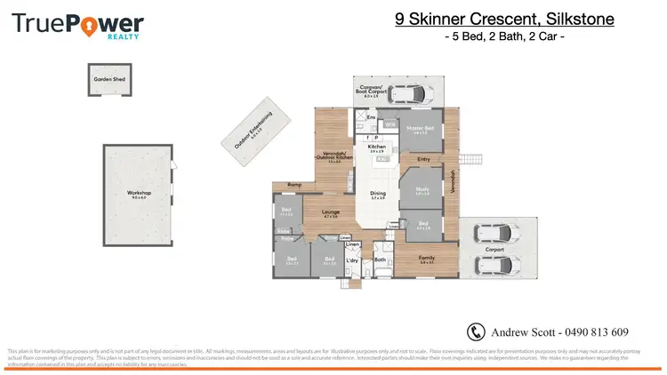 Floorplan of Homely house listing, 9 Skinner Crescent, Silkstone QLD 4304