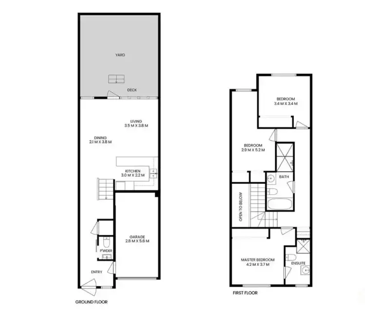 Floorplan of Homely townhouse listing, 7/36 Abel Street, Wallsend NSW 2287