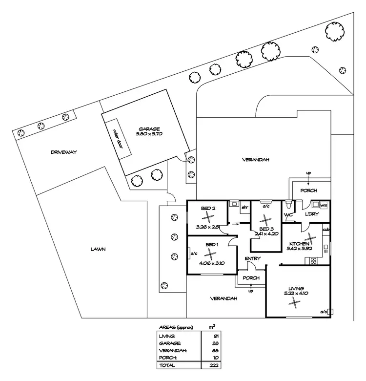 Floorplan of Homely house listing, 12 Gilles Crescent, Hillcrest SA 5086