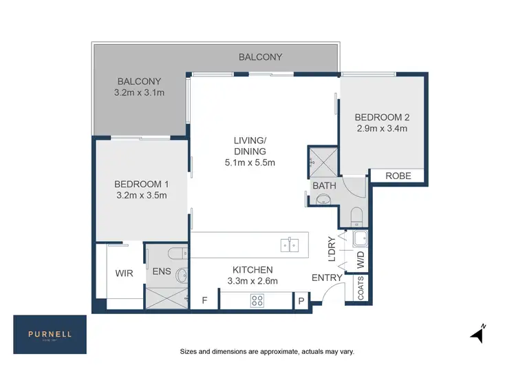 Floorplan of Homely apartment listing, 9/3 Tench Street, Kingston ACT 2604