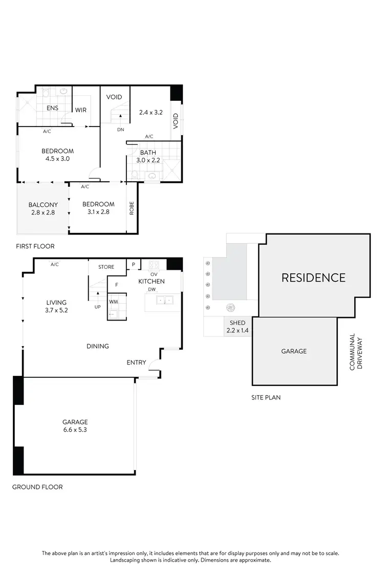 Floorplan of Homely townhouse listing, 2/2a Warrs Road, Maribyrnong VIC 3032