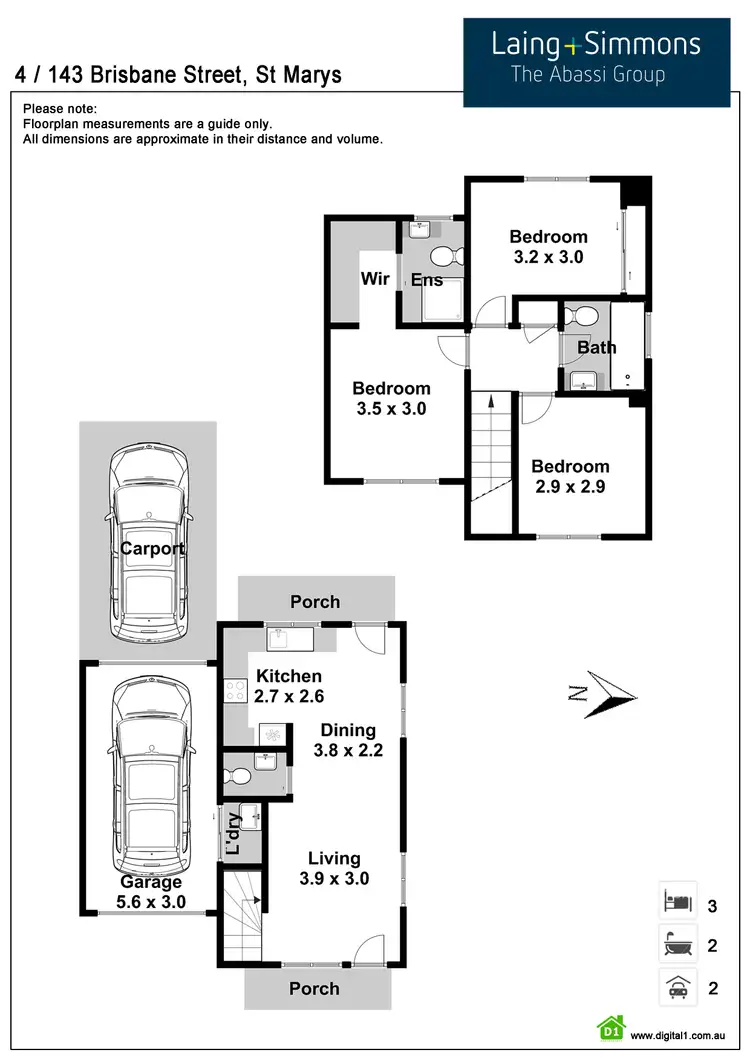 Floorplan of Homely townhouse listing, 4/143 Brisbane Street, St Marys NSW 2760