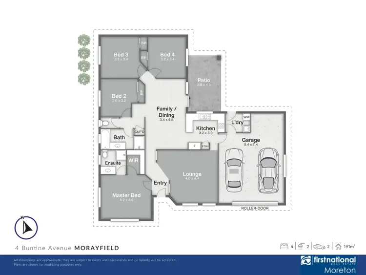 Floorplan of Homely house listing, 4 Buntine Avenue, Morayfield QLD 4506