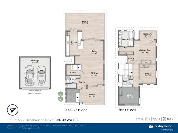 Floorplan of Homely terrace listing, 17/99 Brookwater Drive, Brookwater QLD 4300