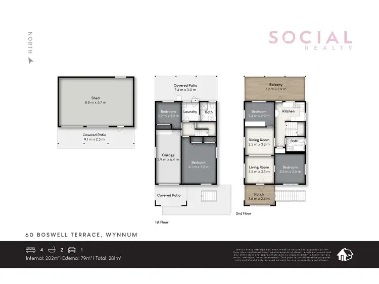 Floorplan of Homely house listing, 60 Boswell Terrace, Wynnum QLD 4178