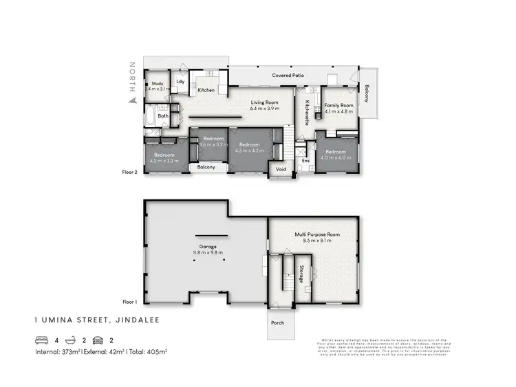 Floorplan of Homely house listing, 1 Umina Street, Jindalee QLD 4074