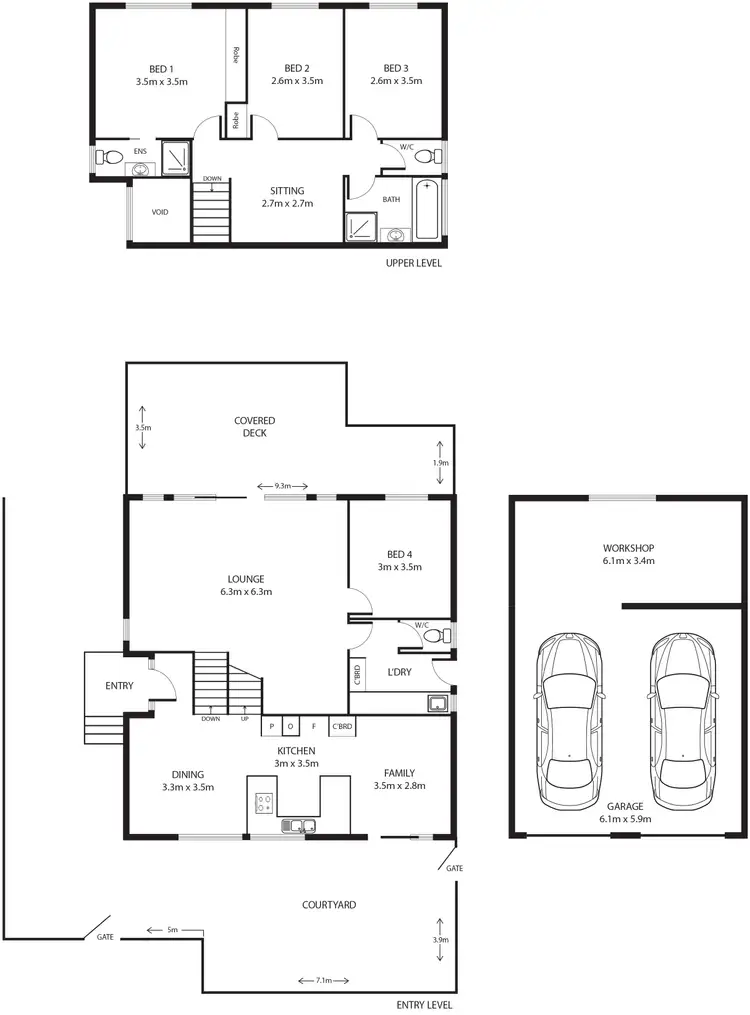 Floorplan of Homely house listing, 59 Sullivan Crescent, Wanniassa ACT 2903