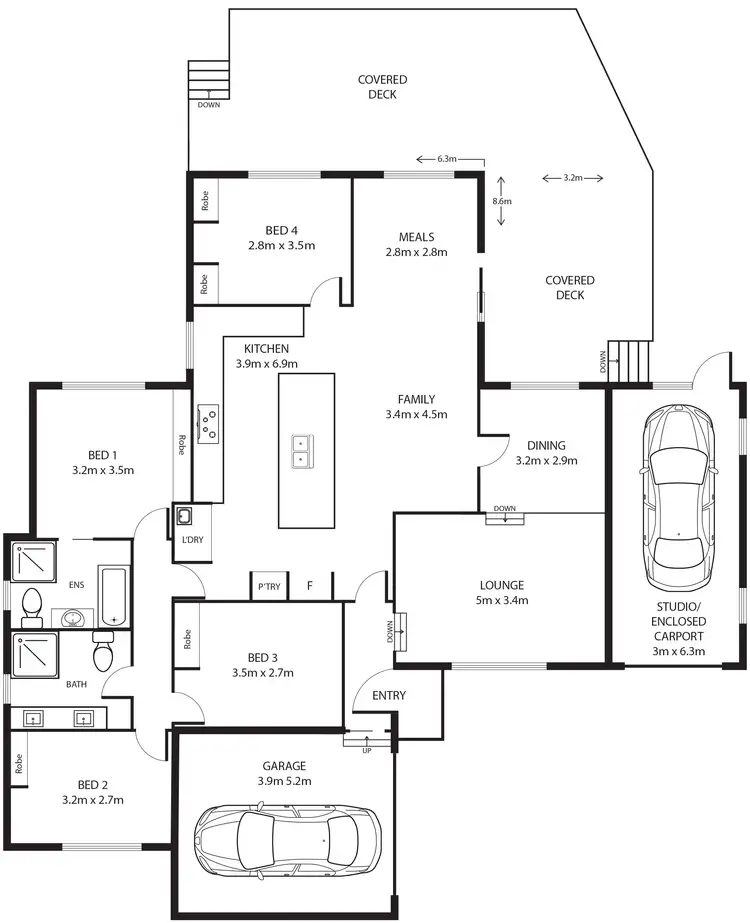 Floorplan of Homely house listing, 18 Bertram Street, Fadden ACT 2904