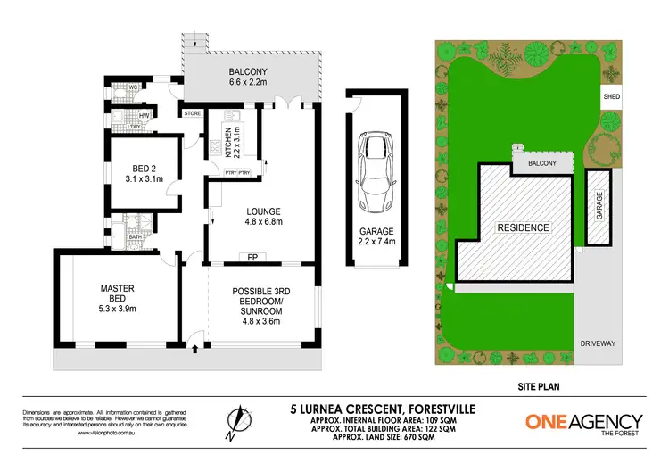 Floorplan of Homely house listing, 5 Lurnea Cres, Forestville NSW 2087