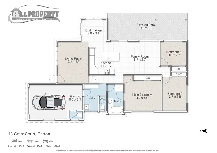Floorplan of Homely house listing, 13 Goltz Court, Gatton QLD 4343
