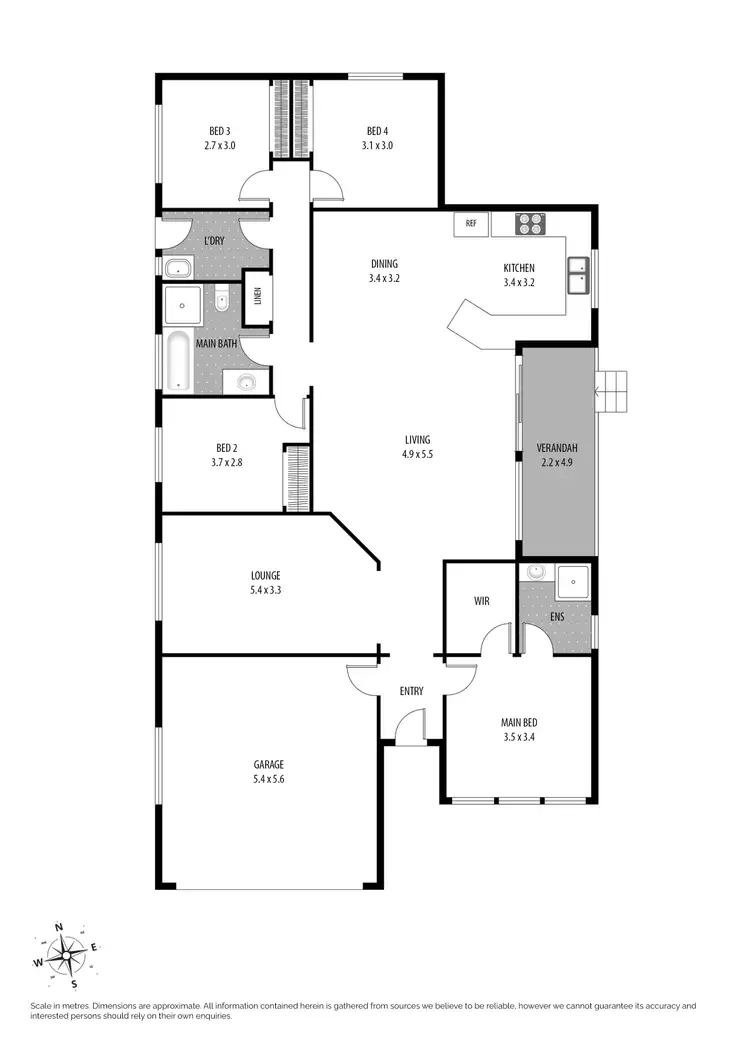 Floorplan of Homely house listing, 58 Finnegan Crescent, Muswellbrook NSW 2333