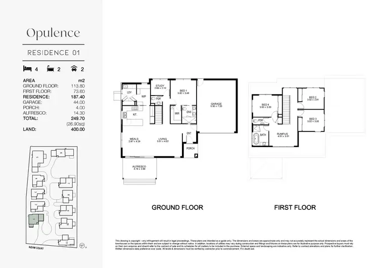 Floorplan of Homely townhouse listing, Lot 1/4 Nizam Court, Wantirna VIC 3152