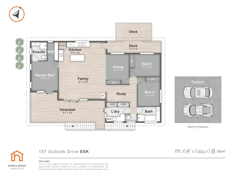 Floorplan of Homely house listing, 137 Outlook Drive, Esk QLD 4312