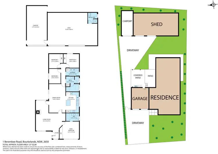 Floorplan of Homely house listing, 1 Berembee Road, Bourkelands NSW 2650