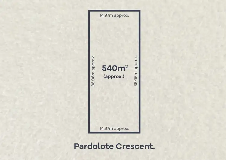 Floorplan of Homely land listing, 23 Pardolote Crescent, St Leonards VIC 3223