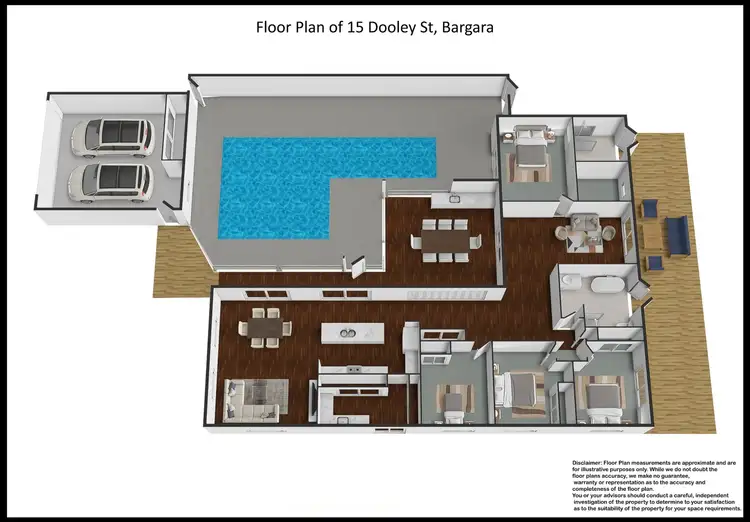 Floorplan of Homely house listing, 15 Dooley Street, Bargara QLD 4670