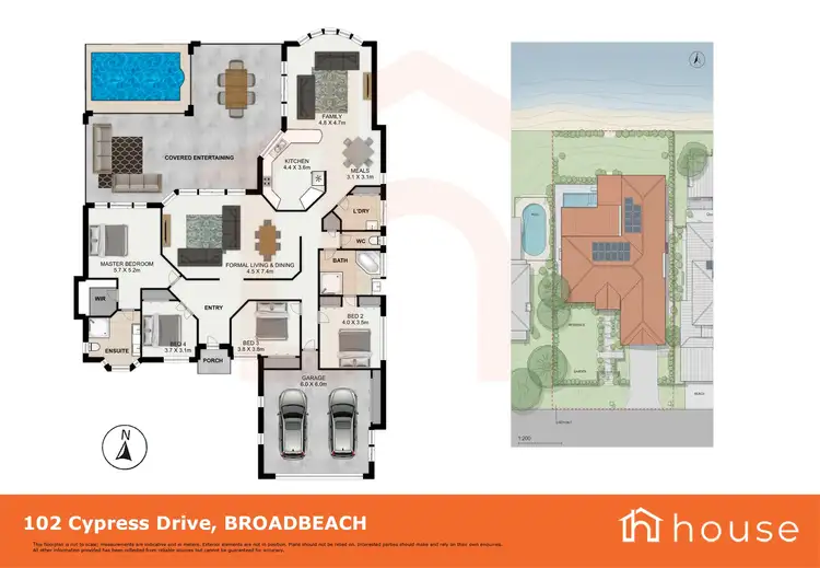 Floorplan of Homely house listing, 102 Cypress Drive, Broadbeach Waters QLD 4218