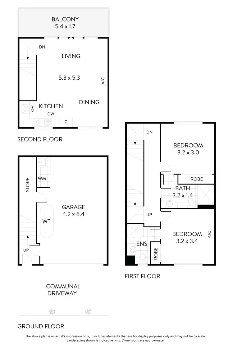 Floorplan of Homely townhouse listing, 5/2 Clarinda Road, Essendon VIC 3040