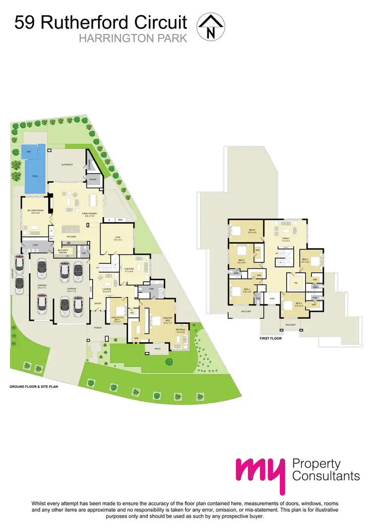 Floorplan of Homely house listing, 59 Rutherford Circuit, Harrington Park NSW 2567