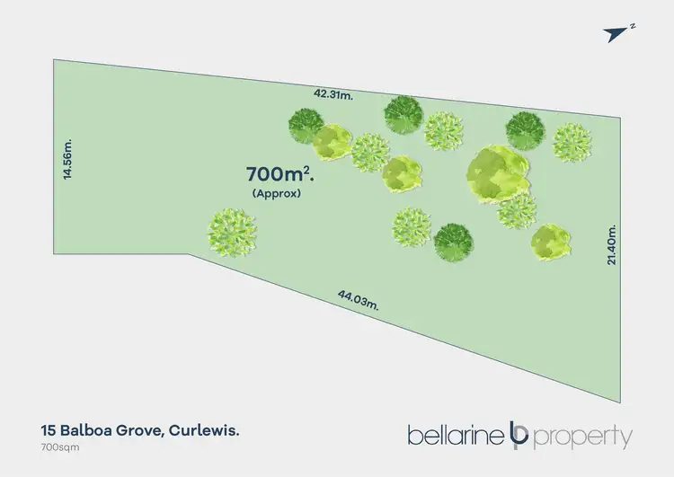 Floorplan of Homely land listing, 15 Balboa Grove, Curlewis VIC 3222