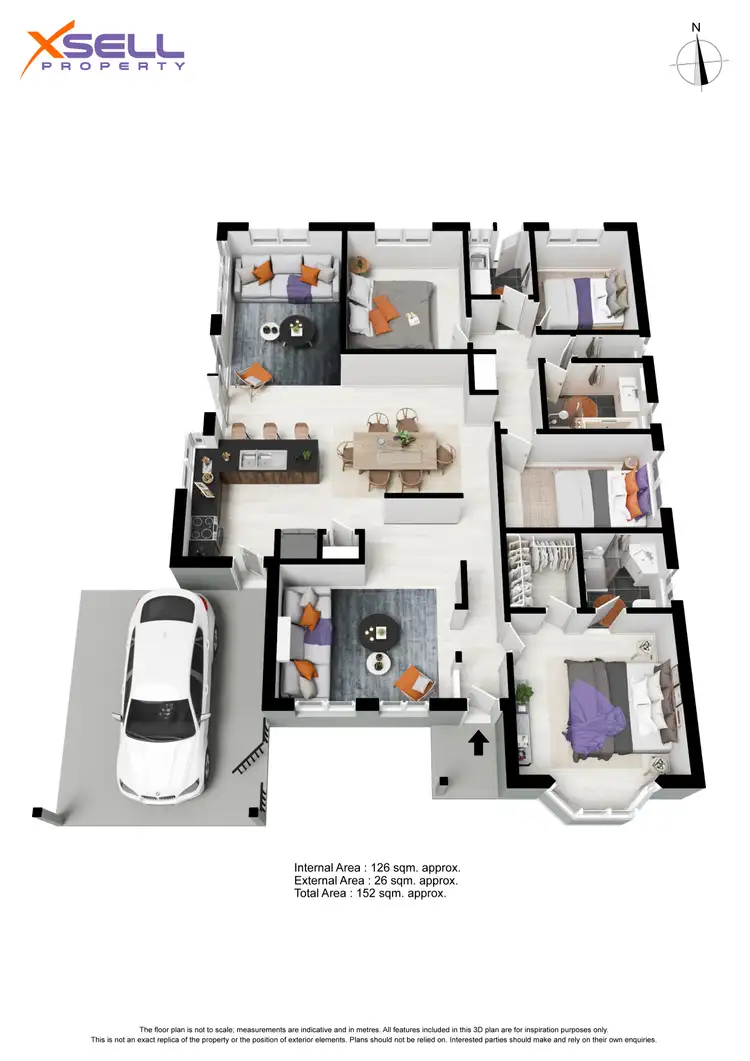 Floorplan of Homely house listing, 9 Orange Grove, Walkley Heights SA 5098