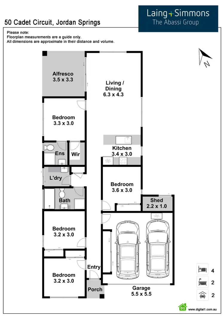 Floorplan of Homely house listing, 50 Cadet Circuit, Jordan Springs NSW 2747