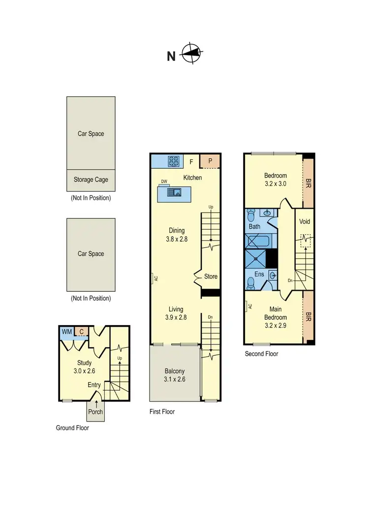 Floorplan of Homely townhouse listing, 15/14 Burnley Street, Richmond VIC 3121