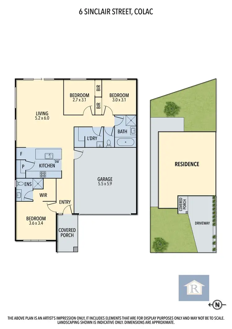 Floorplan of Homely house listing, 6 Sinclair Street, Colac VIC 3250
