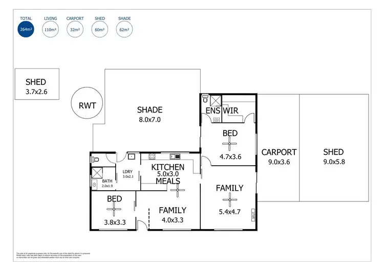 Floorplan of Homely house listing, 8 Granites Road, Tailem Bend SA 5260