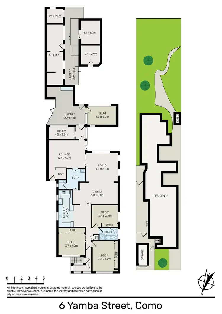 Floorplan of Homely house listing, 6 Yamba Road, Como NSW 2226