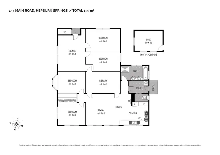 Floorplan of Homely house listing, 157 Main Road, Hepburn VIC 3461