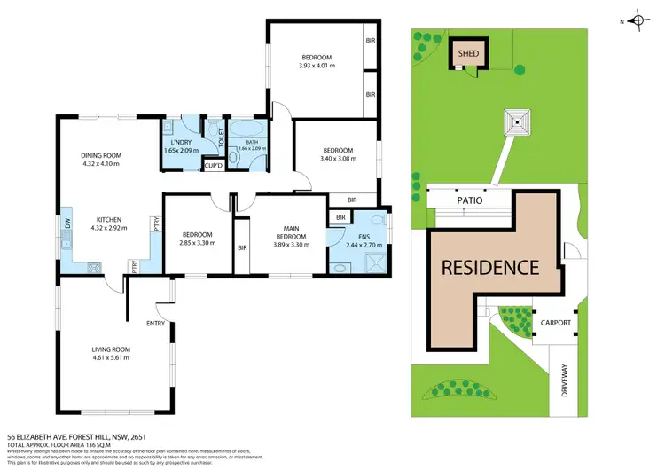 Floorplan of Homely house listing, 56 Elizabeth Avenue, Forest Hill NSW 2651
