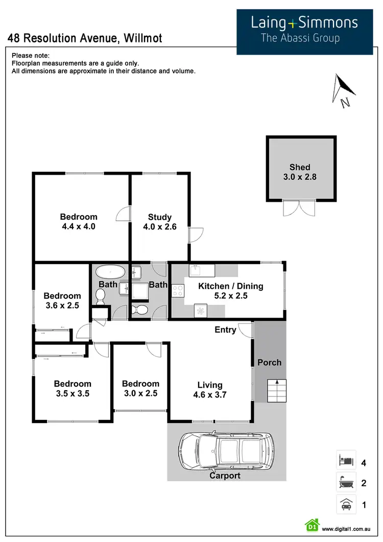 Floorplan of Homely house listing, 48 Resolution Avenue, Willmot NSW 2770