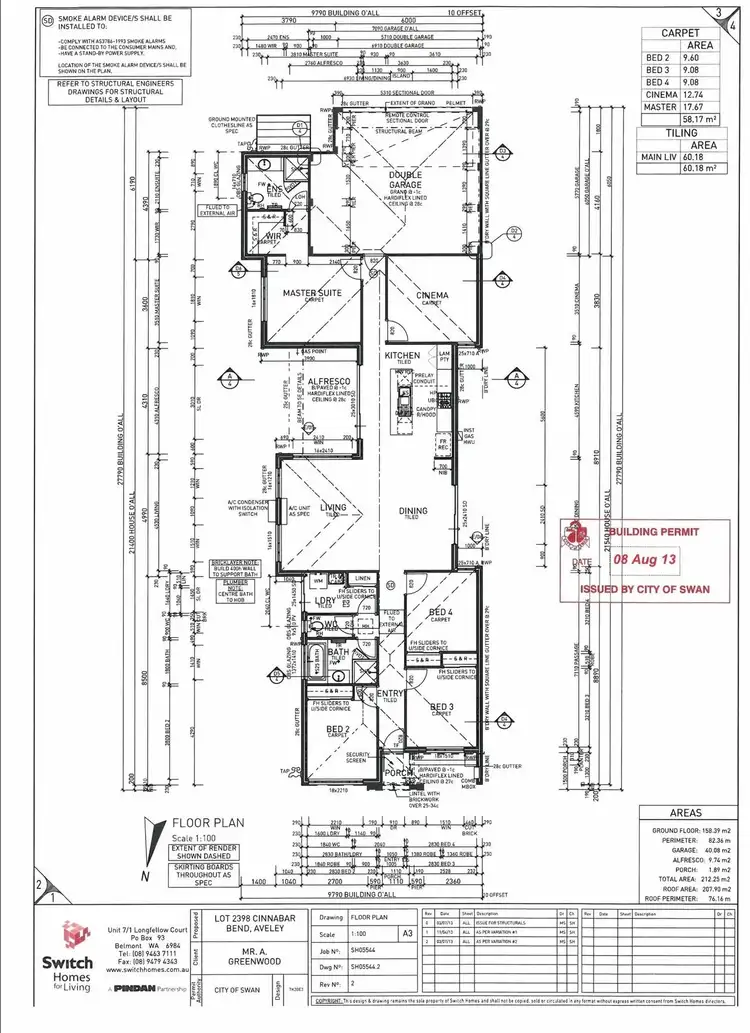 Floorplan of Homely house listing, 7 Cinnabar Bend, Aveley WA 6069