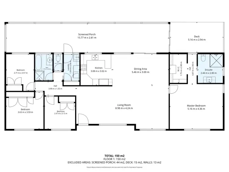 Floorplan of Homely rural property listing, 32 Martin Street, Nabiac NSW 2312
