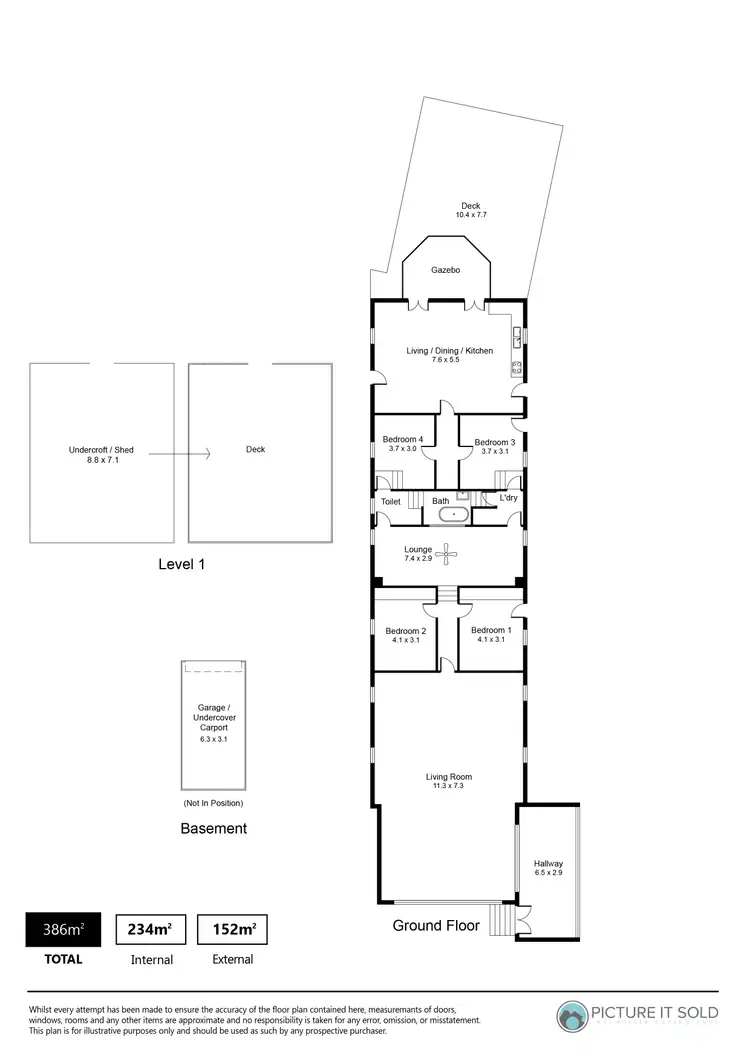 Floorplan of Homely house listing, 294 Seaview Road, Henley Beach SA 5022