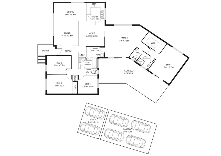 Floorplan of Homely house listing, 8 Humffray Street, Wanniassa ACT 2903
