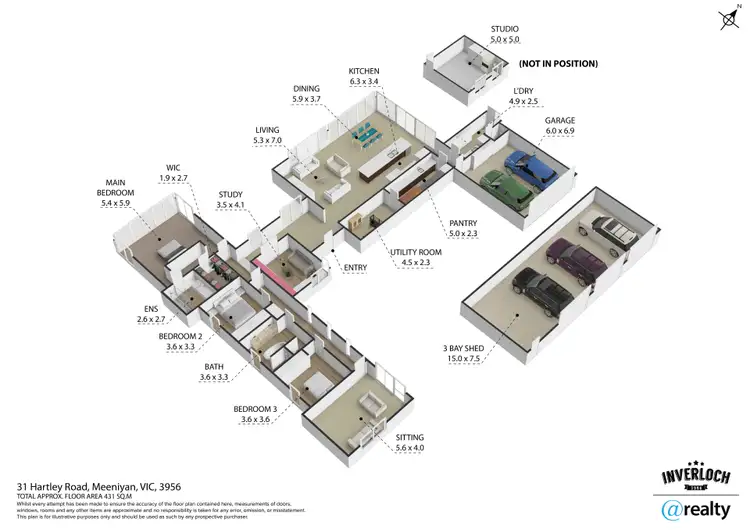 Floorplan of Homely rural property listing, 31 Hartley Road, Meeniyan VIC 3956