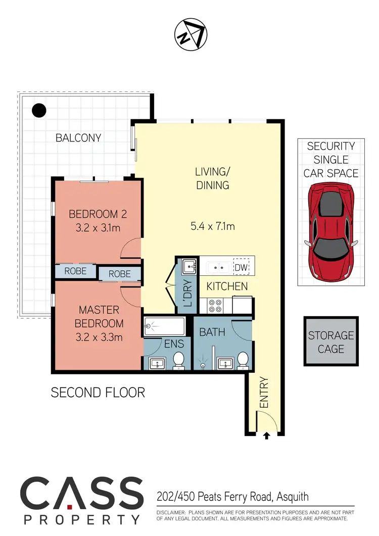 Floorplan of Homely apartment listing, 202/450 Peats Ferry Road, Asquith NSW 2077
