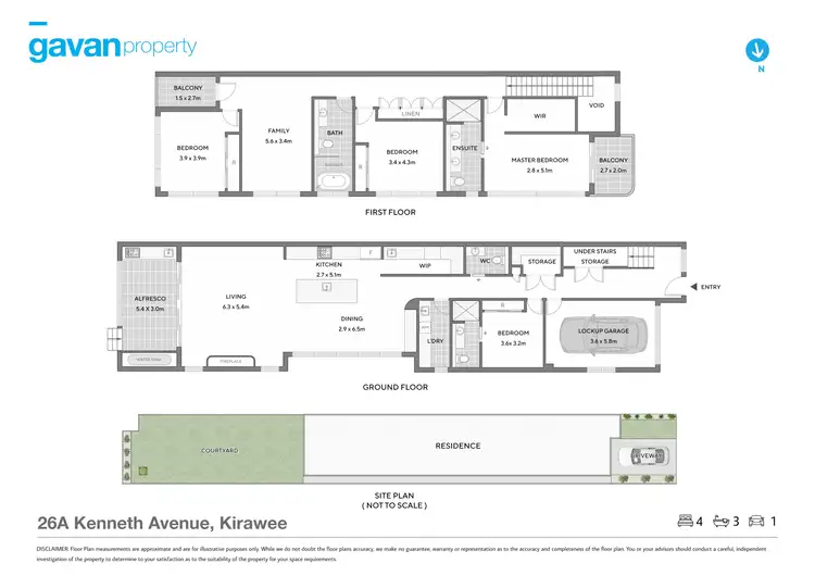 Floorplan of Homely house listing, 26a Kenneth Avenue, Kirrawee NSW 2232