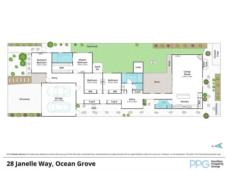 Floorplan of Homely house listing, 28 Janelle Way, Ocean Grove VIC 3226