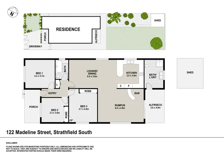 Floorplan of Homely house listing, 122 Madeline Street, Strathfield South NSW 2136
