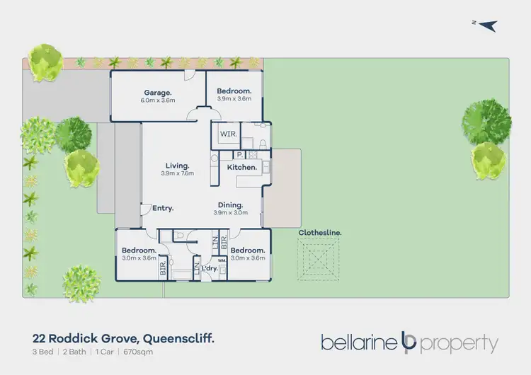 Floorplan of Homely house listing, 22 Roddick Grove, Queenscliff VIC 3225