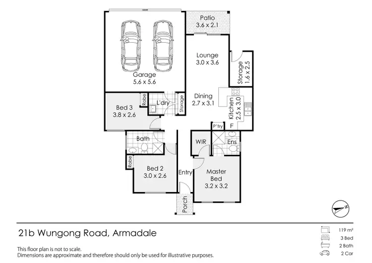 Floorplan of Homely house listing, 21B Wungong Road, Armadale WA 6112