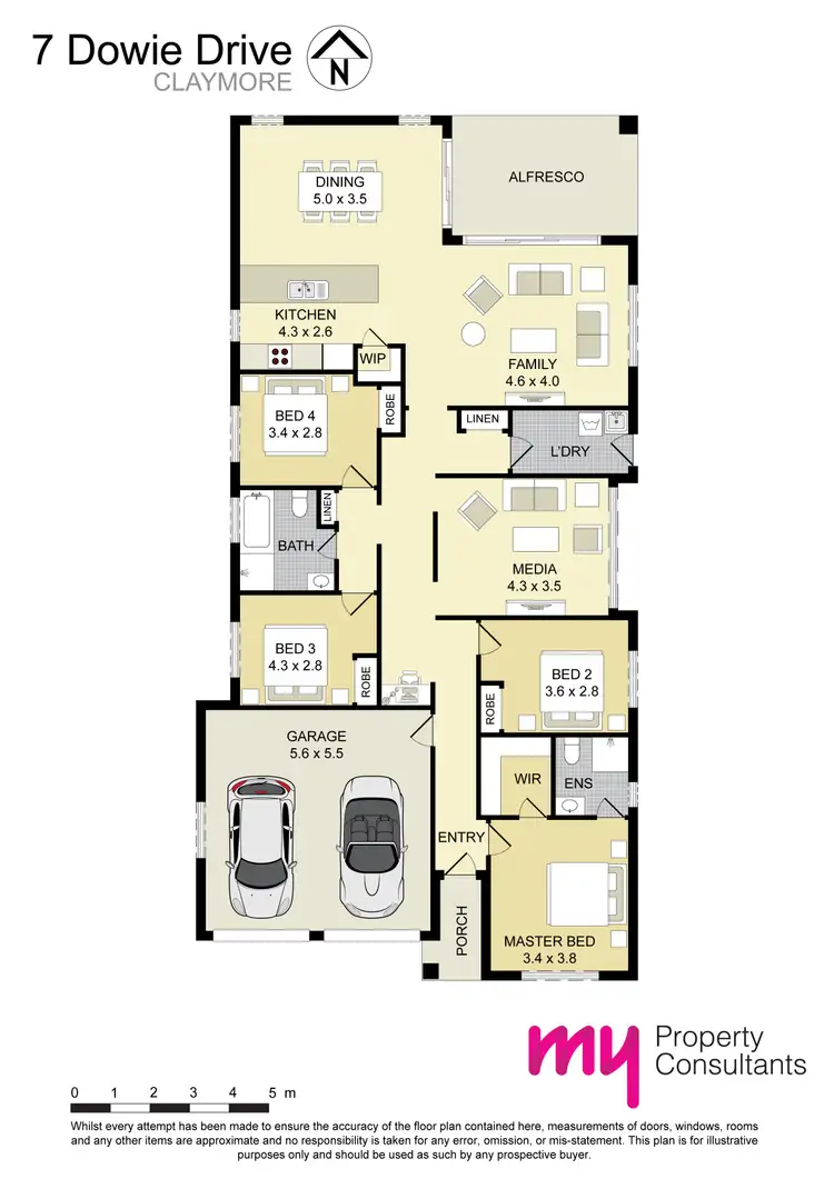 Floorplan of Homely house listing, 7 Dowie Drive, Claymore NSW 2559